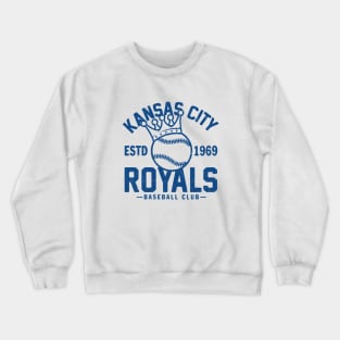 Kansas City Royals Retro 1 by Buck Tee Crewneck Sweatshirt